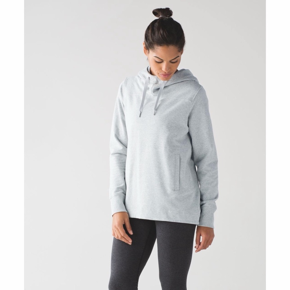 Lululemon Split Pullover Hoodie Heathered Light Grey